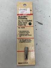 Vermont American 15318 No 10-12 Slotted Extra Hard Insert Tip