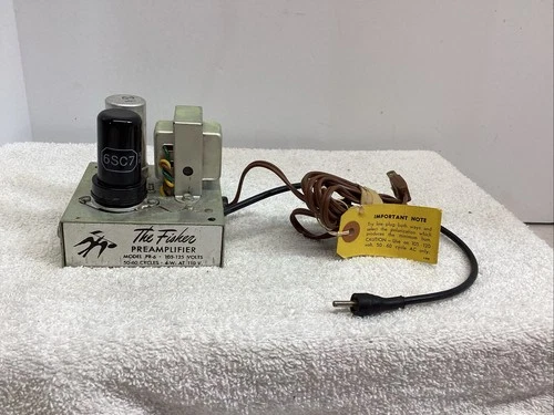 Fisher PR-6 Vacuum Tube Mono Amplifier Vintage Phono Amp Used Manual Box 1960s
