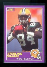1989 Score Supplemental 333s Rc Sterling Sharpe Green Bay Packers Rookie Rc