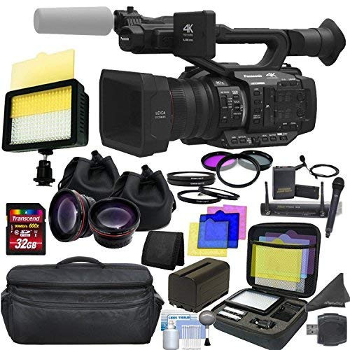 Panasonic AG-UX180 4K Premium Professional Camcorder +CINEMAGIC Studio Bundle