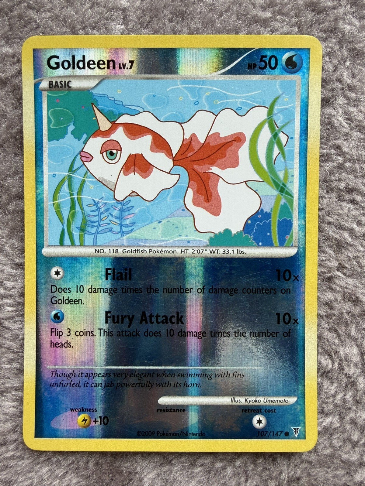 Pokemon Card - Goldeen Supreme Victors 107/147 Reverse Holo