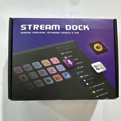 Stream dockStream Dock Streaming Console & Hub customizable LCD Macro keys Conte