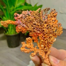 100G Rare!! iridescent Native Copper crystal mineral specimen