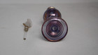 Bohemian Czech Purple & Gold Hand Blown Art Glass Scent/Perfume Bottle w/Stopper — photo 8