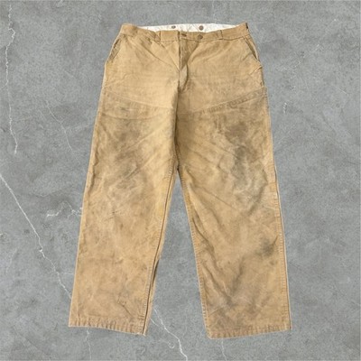 Vintage 1960s RedHead Bone Dry Hunting Pants Talon Canvas 36x30