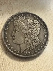 1885 -s morgan silver dollar  Beautiful Toning  About Uncirculated . Key Date