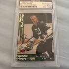 1991 SCD #7 Gordie Howe Auto Autograph Signed Card PSA/DNA Rare WHALERS RED WING