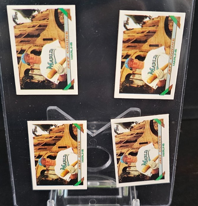 1993 Topps Micro JEFF CONINE Mini Baseball Card #789 LOT OF 4 CARDS
