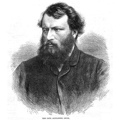 ALEXANDER SMITH Scottish Poet and Essayist - Spasmodic School-Antique Print 1867