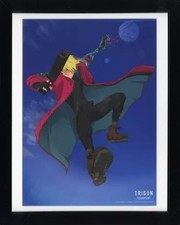 TRIGUN STAMPEDE Vash the Stampede Character Art Board w/ Accessories Used