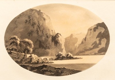 Schottland Highlands Original Aquatinta Landschaft William Gilpin 1789