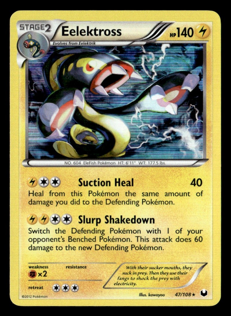 Eelektross Holo Rare Holo Dark Explorers 47/108 LP Pokémon TCG