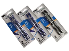 3 PACKS 6 PENS INC® R-2™ ROLLER PRECISE WRITING COMFORT GRIP BLUE & BLUE INK 0.7