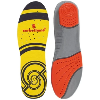Sorbothane Double Strike Insoles Heel & Forefoot Shock Absorption