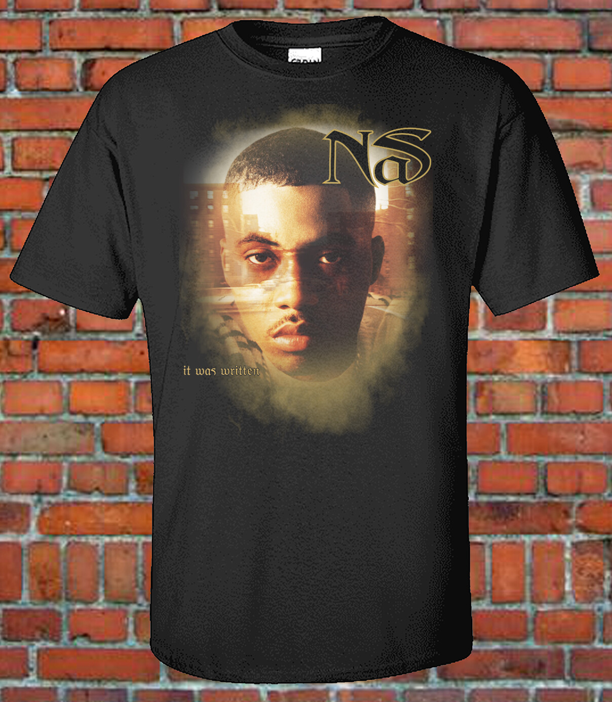 NAS It Was Written Album Cover Graphic T-Shirt