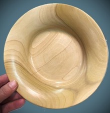 Hand Turned and Crafted 8" Ambrosia Maple Wooden Bowl