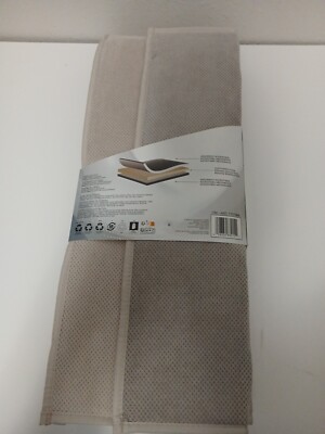 Town & Country Living 3 Piece Dish Drying Mats Microfiber Anti-Microbial Beige