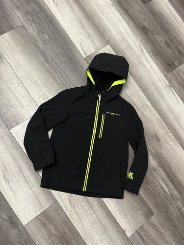 ZeroXposur Hooded Jacket Coat Black Gray Neon Green Boys Youth Size S-8 - Picture 10 of 24
