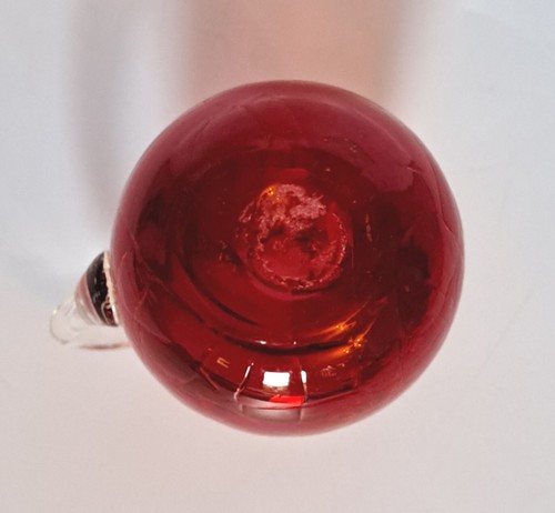 Vintage Kunstglas Mini Krüge Crackle Mandarine Amberina Regenbogen Pilger mundgeblasen - Bild 5 von 8