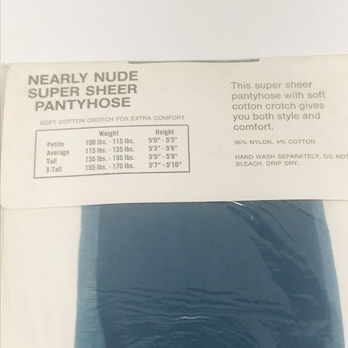New Woman’s Pantyhose Super Sheer Turquoise Petite 5’-5’3 100-115lbs Lot - Picture 6 of 10