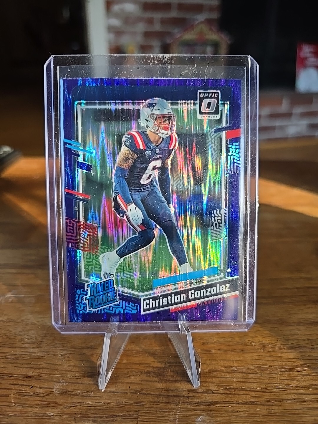 2023 Donruss Optic Christian Gonzalez Purple Shock RC Rated Rookie #274