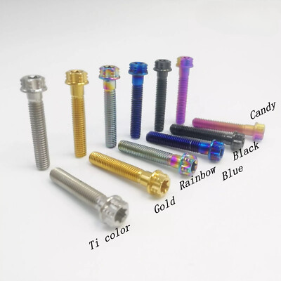1pc Ti Titanium Torx Head Flange Bolt M6 M8 M10 15 20 25 30 35 40 45 50 55 60mm