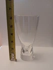 Steuben  Etched Signed 6" Pilsner Beer / Highball Glass MCM Barware Art Glass