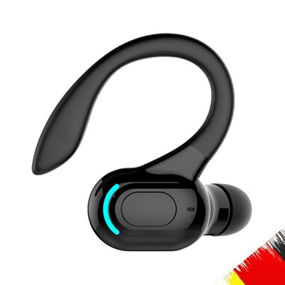 Waterproof Hanging Headphones Bluetooth-compatible Wireless Headset (Black)