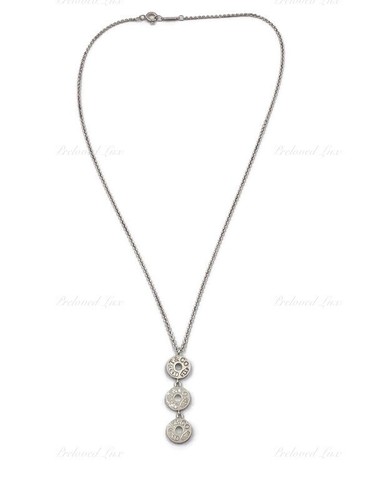 Authentic Tiffany & Co 925 1837 Triple Circle Pendant Necklace - Picture 2 of 9