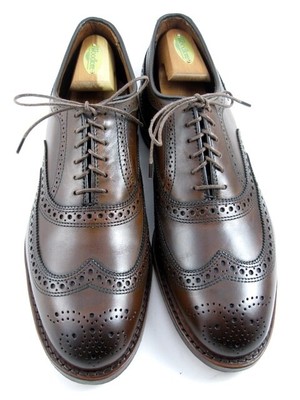 Allen Edmonds  ''MCALLISTER'' Wing-Tip Oxfords 10 D Chili Made in USA(598N)