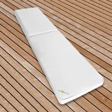 Oceansouth Hinged Type Boat Cushions Bench Seat Length 51" x Width 15" - White