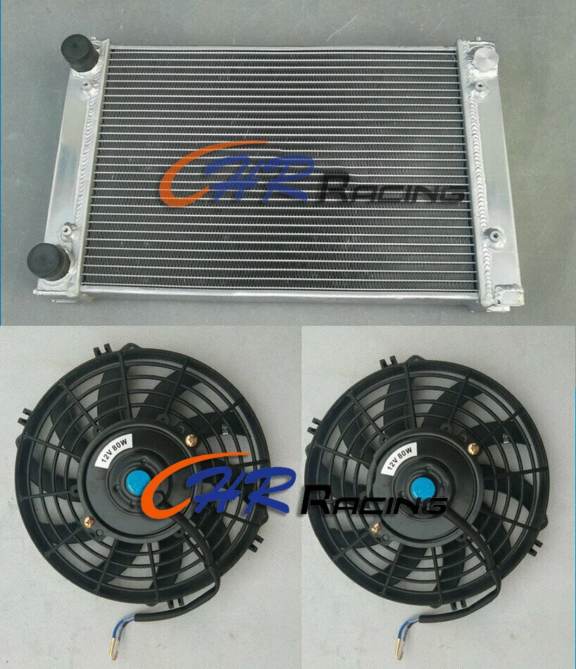 For VW Golf MK2 1.6L/1.8L 2-Row Radiator & Fan Kit 1982-92 Manual - Image 2 of 4