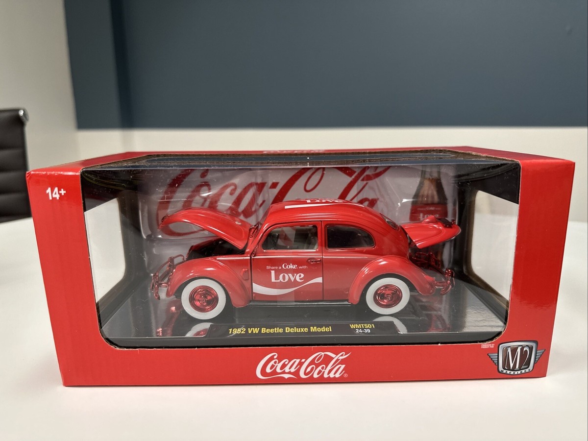 M2 Machines 1952 VW Beetle Deluxe Model Coca Cola Chase 1/24