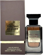 FRAGRANCE WORLD TUSCANY LEATHER EAU DE PARFUM SPRAY UNISEX 2.7 Oz / 80 ml NEW!!!