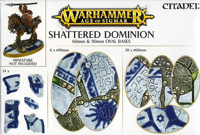 Warhammer Age of Sigmar Shattered Dominion 60Mm & 90Mm Oval Bases - Citadel