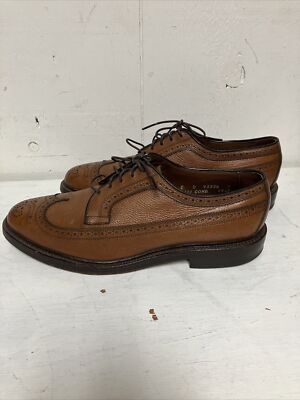 Allen Edmonds MacNeil 9D Brown Grain Leather 92324 EUC $425 Brogue Oxfords USA