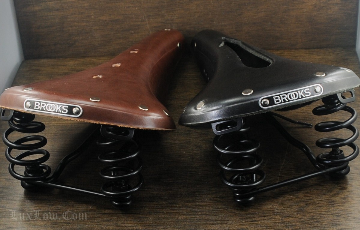 Selle Brooks Flyer En Cuir Naturel – Ressorts Arrière, Confort Immédiat – Pour Cyclotourisme Et Longues Distances