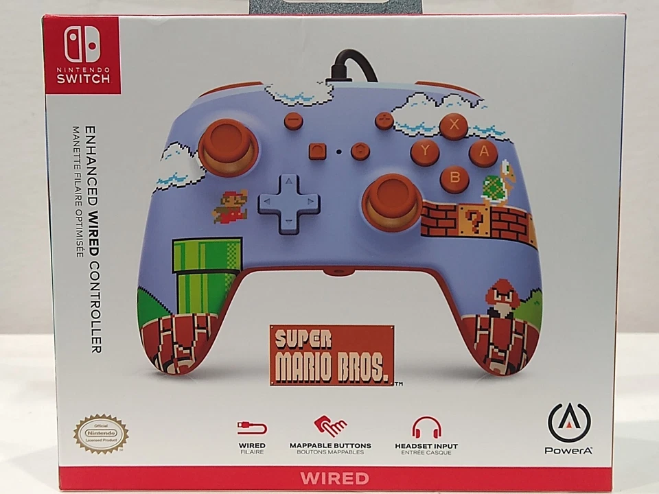 SEALED Official Nintendo Switch GameCube Style Wired Controller - Super Mario - Image 3 of 4