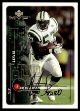 1999 Upper Deck MVP Gold Script Mo Lewis 024/100 New York Jets #131 Georgia