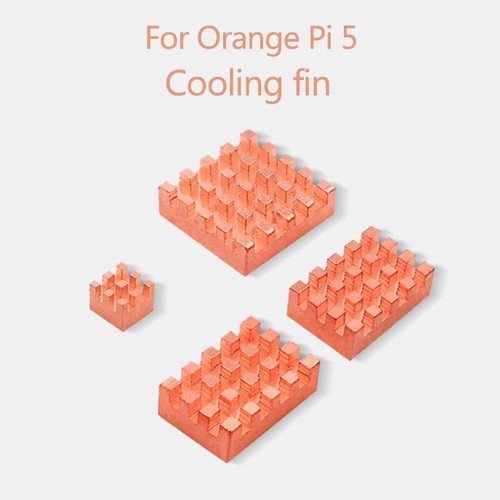 Perfect Heatsink Kit for Orange Pi 5 Copper Cooling Pad CPU Radiator / Aluminum - Afbeelding 5 van 9