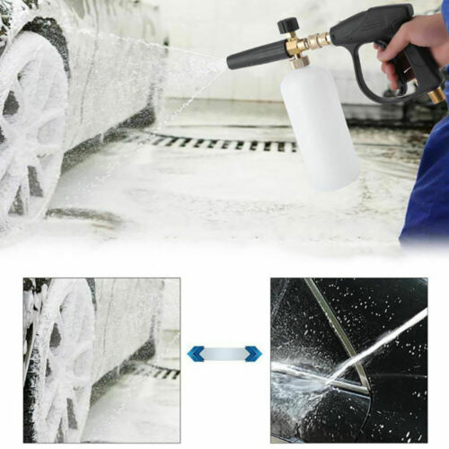 1/4" Snow Foam Lance Cannon Soap Bottle Sprayer Pressure Washer Gun Jet Car Wash - Picture 4 of 27