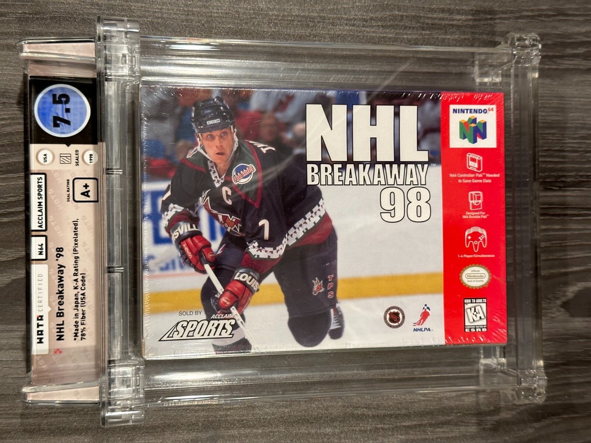 NHL Breakaway 98 Nintendo 64 N64 New Sealed GRADED WATA 7.5 A+ | eBay