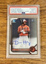 2022 Bowman Chrome Darell Hernaiz 1st Prospect Auto #CPA-DHZ PSA 9 Mint A’s RC