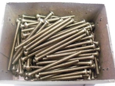 1/4-20 x 3-1/2" Brass Slotted Round Head Machine Screw VINTAGE USA Made Qty 10