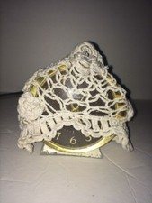 Hand Crochet Baby Hat Super Cute Cream Open Link Rosettes