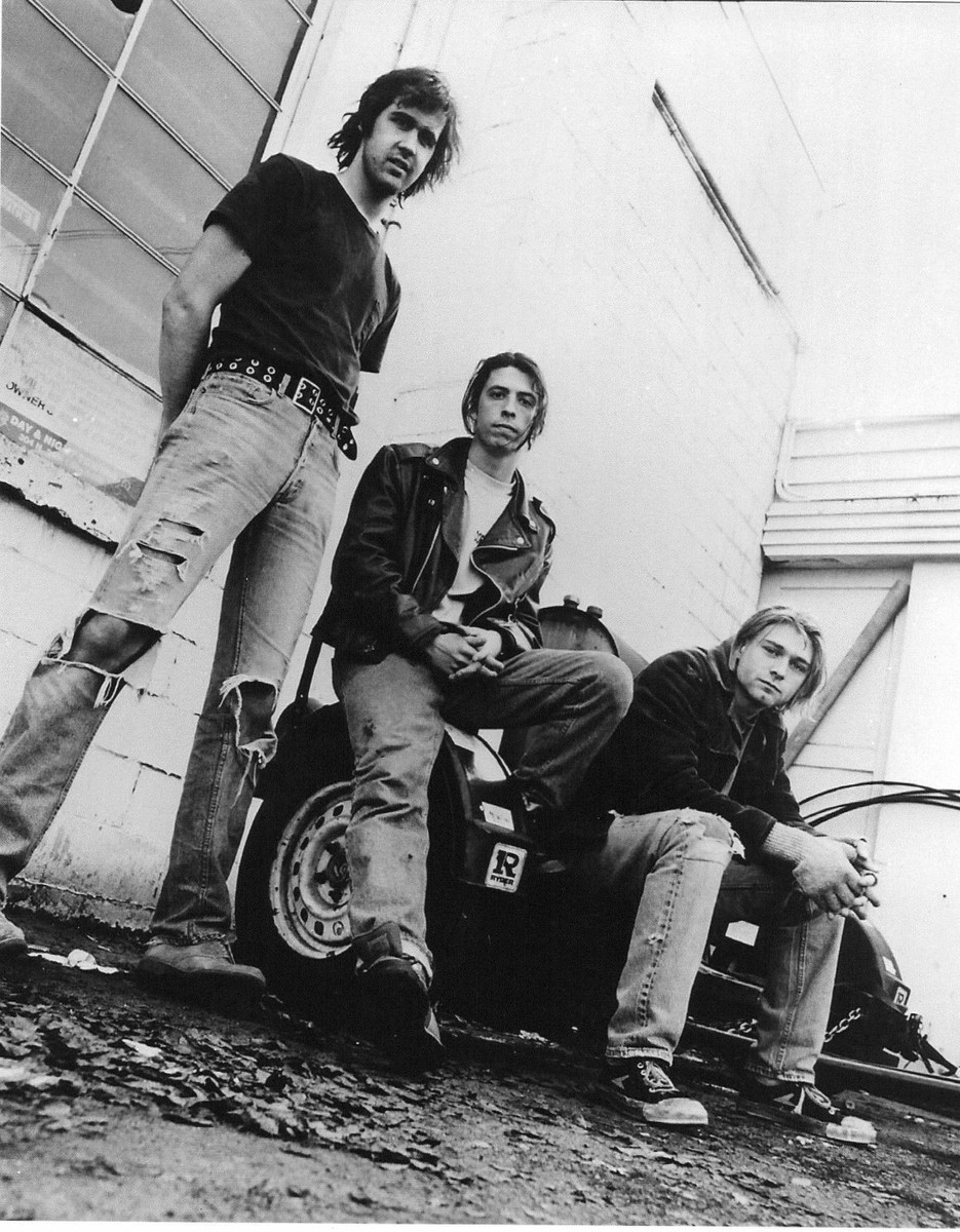 Nirvana Black And White 8x10 Picture Celebrity Print | eBay