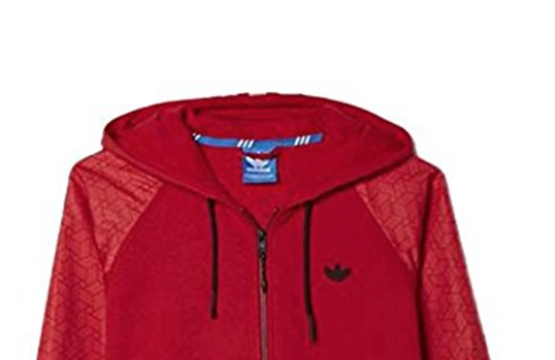 Adidas Originals Sp Lx Geo Fz HD Hoodie AB9250 S Scarlet/Powder - Picture 6 of 10