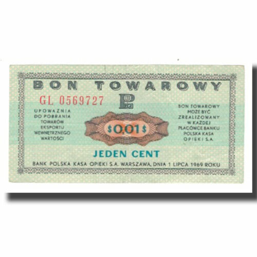 [#568404] Banknote, Poland, 1 Cent, 1973, 1973-07-01, KM:FX47, AU - Afbeelding 1 van 2