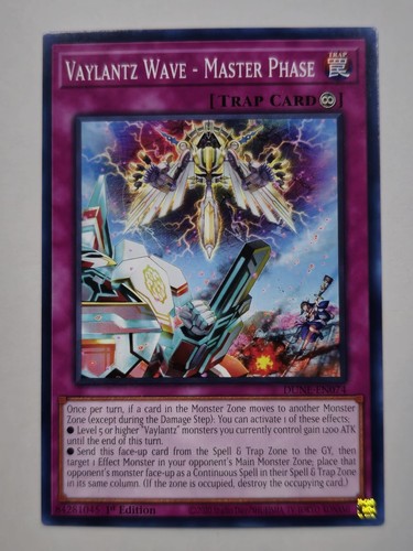 Vaylantz Wave - Master Phase DUNE-EN074 Duelist Nexus 1st Edition Common