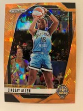 2024 Panini Prizm WNBA #107 Lindsay Allen Ice Orange Prizm Chicago Sky